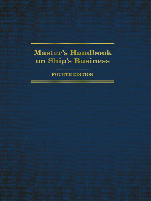 Title details for Master's Handbook on Ship's Business by Tamara C. Burback - Available